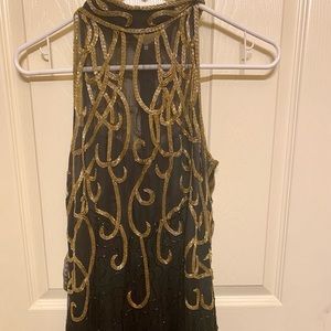 Stenay dress (Black & Gold) Size 8
